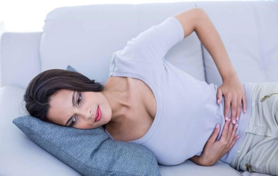 Symptome von Zystitis bei einer Frau